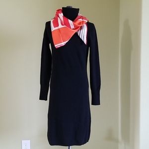 Turtleneck cashmere sweater dress